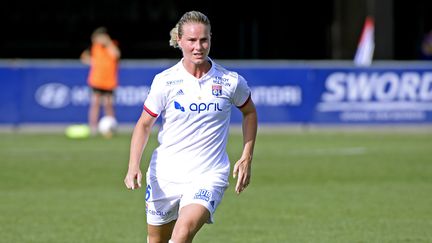 Amandine Henry lors d'un entraînement&nbsp;en septembre 2019.&nbsp; (ST?PHANE GUIOCHON / MAXPPP)