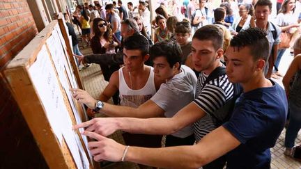 &nbsp; (Les résultats du bac ont été dévoilés ce vendredi matin à 10h (ici à Perpignan). © MICHEL CLEMENTZ/PHOTOPQR/L''INDEPENDANT)