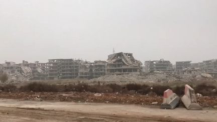 Une vue de la localité de Ein Terma, à la Ghouta, près de Damas. Février 2020 (VALERIE CROVA / RADIO FRANCE)