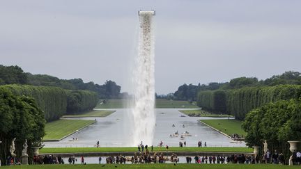 La chute d'eau installée par Olafur Eliasson à Versailles (4 juin 2016)
 (Gilles Bassignac / Divergen / SIPA)