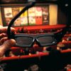 Des lunettes permettant de voir un film en 3D. (YVES ESTIVALS / MAXPPP)