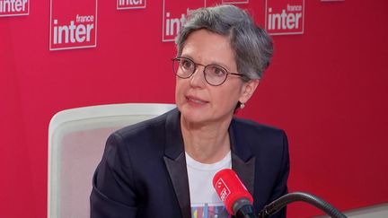 Sandrine Rousseau, députée EELV, était l'invitée de la matinale de France Inter, mercredi 3 juin 2022. (FRANCE INTER / RADIO FRANCE)