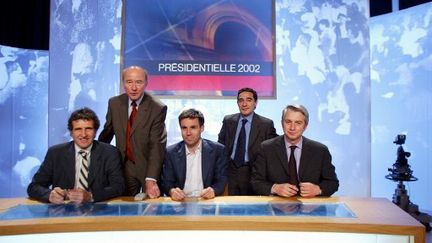 Préparation de la présidentielle sur France 2 ...en 2002 (JACQUES DEMARTHON / AFP)