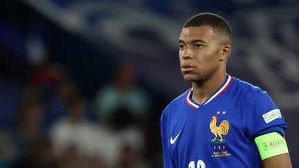 Kylian Mbappé lors de France-Italie en Ligue des nations, le 6 septembre 2024 au Parc des Princes. (FRANCK FIFE / AFP)