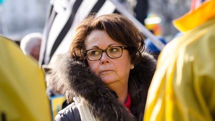 Christine Boutin lors d'une manifestation contre l'IVG, le 22 janvier 2017 à Paris. (JULIEN MATTIA / AFP)