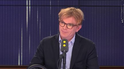 Le ministre auprès du Premier ministre, chargé des relations avec le Parlement, Marc Fesneau, vendredi 16 octobre 2018. (RADIO FRANCE / FRANCEINFO)