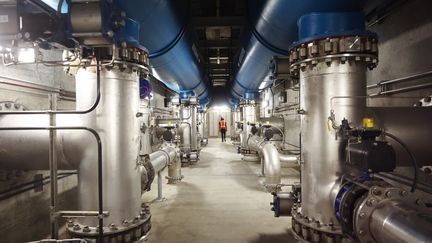 Une usine de traitement des eaux usées, à Fountain Valley, en Californie, aux Etats-Unis, le 20 juillet 2022. (MARIO TAMA / GETTY IMAGES NORTH AMERICA / AFP)