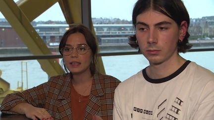 Rachel Geffroy et Simon Vouland, les deux compères de Dahlia sélectionnés pour les iNOUïS du Printemps de Bourges. (France 3 Normandie / B. Belamri)