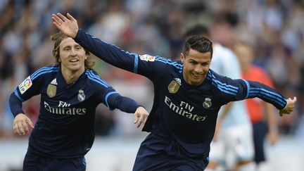 Cristiano Ronaldo lors de la victoire du Real Madrid contre le Celta Vigo (3-1) (MIGUEL RIOPA / AFP)