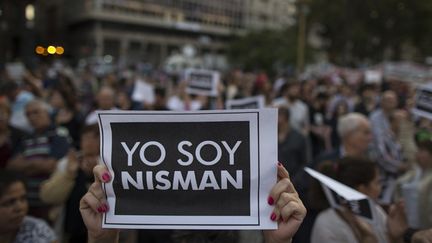 &nbsp; (Manifestation après la mort de Alberto Nisman à Buenos Aires © Maxppp)