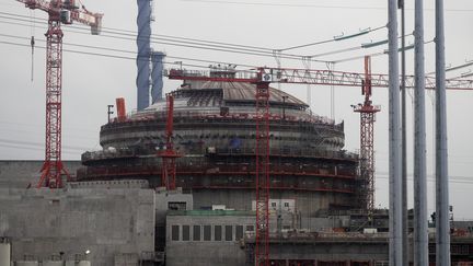 Le chantier de l'EPR de Flamanville (Manche), le 6 novembre 2014. (CHARLY TRIBALLEAU / AFP)