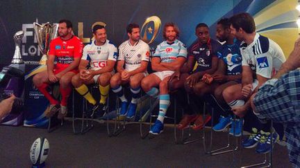 Car Hayman (Toulon), Damien Chouly (Clermont), Rémi Tales (Castres), Dimitri Szarzewski (Racing), Yannick Nyanga (Toulouse), Fulgence Ouedraogo (Montpellier) et Pierre Rabadan (Stade Français)