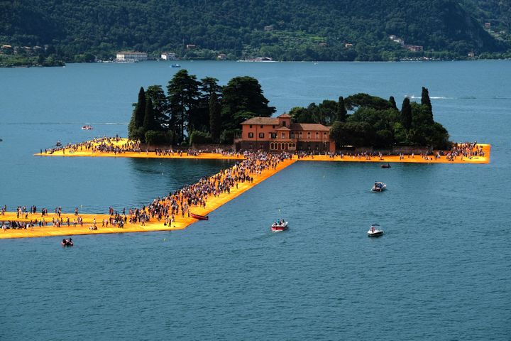 "The Floating Piers" de Christo
 (Michael Kappeler/DPA/AFP)