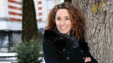 La journaliste Marie-Sophie Lacarrau, présentatrice du journal de 13 heures de France 2, le 10 février 2018, à Luchon (Haute-Garonne).&nbsp; (JEAN-MARC HAEDRICH / SIPA)