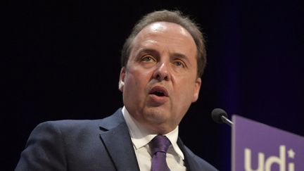 Jean-Christophe Lagarde, ancien président de l'UDI, à Vincennes (Val-de-Marne), le 2 janvier 2022. (JULIEN DE ROSA / AFP)