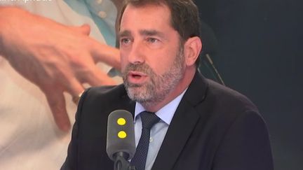 Le délégué général de La République en marche (LREM), Christophe Castaner, invité vendredi 18 mai de franceinfo. (RADIO FRANCE / FRANCE INFO)