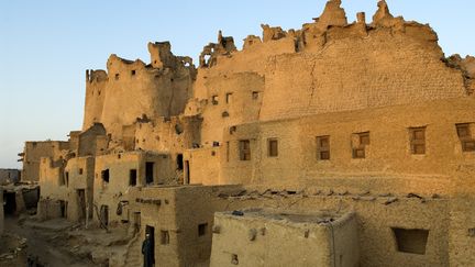 L'oasis de Siwa dans le désert libyen en Egypte. Ruines de la forteresse de Shali. (MATTES RENE / HEMIS.FR / AFP)