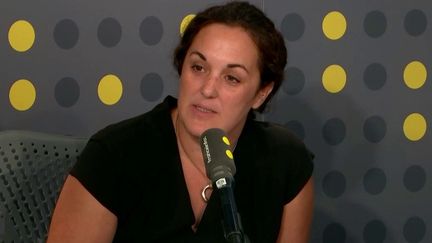 Marie-Hélène Plard, secrétaire départementale du Snuipp-FSU en Seine-Saint-Denis. (FRANCEINFO / RADIOFRANCE)