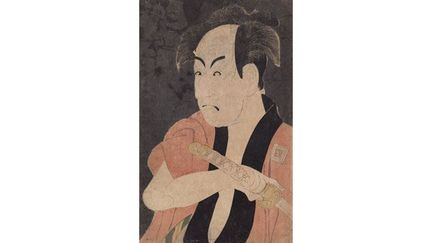 Tôshûsai Sharaku (1763-1820) a réalisé 28 portraits d&#039;acteurs de kabuki aux expressions caricaturales qui ont marqué sa carrière éclair. On a découvert récemment dans la collection du musée de Corfou un éventail peint par cet artiste mystérieux. Il est exposé à Paris.
 (Museum of Asian Art Corfu, Greece. Photography by New Color Photographic Printing Co., Ltd)