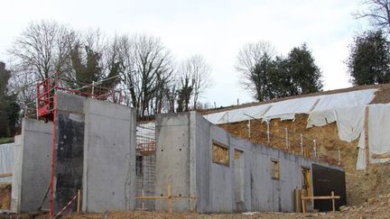 Le chantier de la villa de Gérard Depardieu sur la colline de Trouville-sur-Mer
 (PHOTOPQR/OUEST FRANCE/ VIRGINIE ENEE)