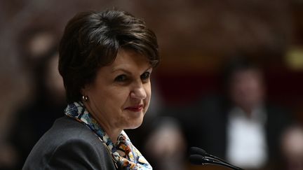 Annie Genevard, à l'Assemblée nationale, le 7 mars 2018. (PHILIPPE LOPEZ / AFP)