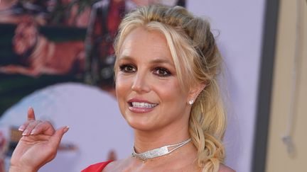 La chanteuse américaine Britney Spears à une première de film à Hollywood (Californie, Etats-Unis), le 22 juillet 2019. (VALERIE MACON / AFP)