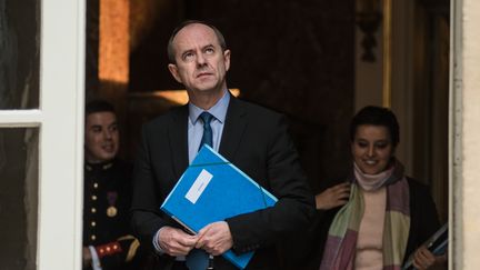 Jean-Jacques Urvoas, le ministre de la Justice, le 18 février&nbsp;2016 à Paris. (YANN KORBI / CITIZENSIDE.COM / AFP)