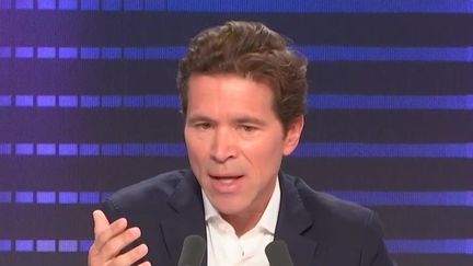 Geoffroy Didier était l’invité du “8h30 franceinfo”, vendredi 20 septembre 2024 (FRANCEINFO/RADIOFRANCE)