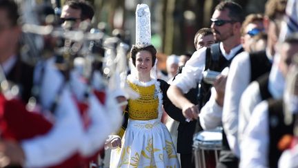 Cette 47e édition du Festival interceltique a vu défiler plus de 4.500 artistes.
 (JEAN-SEBASTIEN EVRARD / AFP)