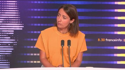 Sophie Binet, secrétaire générale de la CGT, invitée du "8h30 franceinfo", jeudi 29 août 2024 (Radio France)