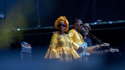 A Toulouse, Amadou &amp; Mariam ont ouvert le bal de Rio Loco 2021 (Frédéric Scheiber / Hans Lucas / Hans Lucas via AFP)