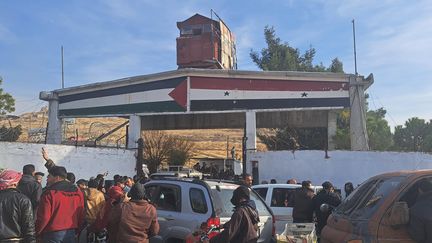 L'entrée de la prison de Saidnaya, en Syrie. (GILLES GALLINARO / FRANCEINFO / RADIO FRANCE)