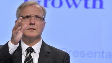 Olli Rehn, commissaire européen aux Affaires économiques, le 10 novembre 2011. (GEORGES GOBET / AFP)