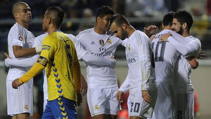 Les joueurs du Real Madrid durant leur rencontre de Coupe du Roi face à Cadix