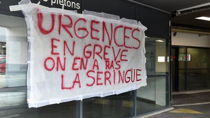 Grève aux urgences du CHU de Saint-Étienne, le 11 juin 2019 (MAXPPP)