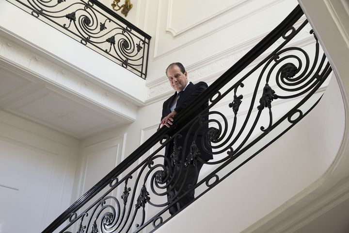 Jean-Christophe Cambadelis, le 16 mai 2014, un mois après son accession à la tête du PS. (JOEL SAGET / AFP)