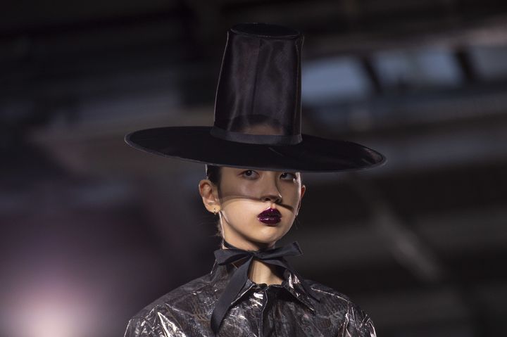 Edward Crutchley ah 2019-20 à la London Fashion Week, janvier 2019
 (NIKLAS HALLE&#039;N / AFP)