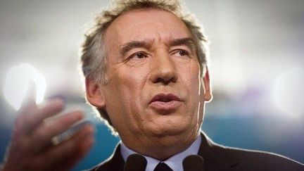 François Bayrou tient une conférence de presse, à Paris, le 1er février 2012. (AFP - Lionel Bonaventure)