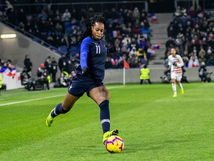 Marie-Antoinette Katoto against PSG in 2017. (Manu Cahu)