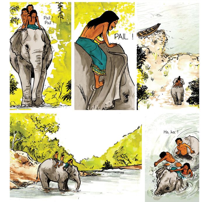 "Un million d'éléphants", page 5
 (Vanyda)