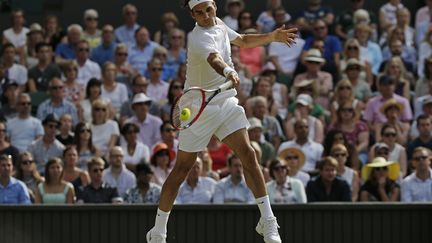 Roger Federer a retrouvé son meilleur niveau à Wimbledon (ADRIAN DENNIS / AFP)