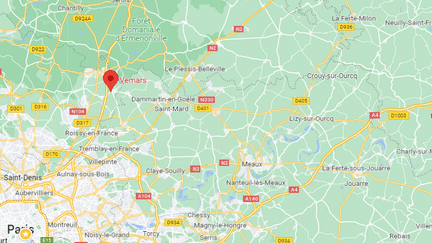 Le gendarme a tué ses trois enfants, le 29 octobre 2023, dans son logement situé sur la commune de Vémars (Val-d'Oise). (GOOGLE MAPS / FRANCEINFO)