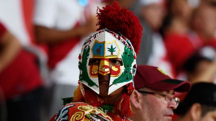 Le Pérou se qualifiera-t-il pour les huitièmes de finale ? Mystère. Première défaite contre le Danemark, samedi 16 juin à Saransk. (JUAN BARRETO / AFP)