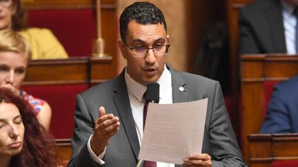 Le député M'jid El Guerrab, le 3 juillet 2018 à l'Assemblée nationale. (ERIC FEFERBERG / AFP)