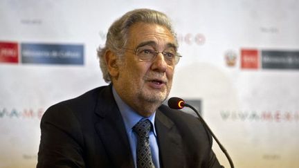 Placido Domingo le 18 juillet 2012 à Lima, au Pérou
 (Ernesto Benavides / AFP)