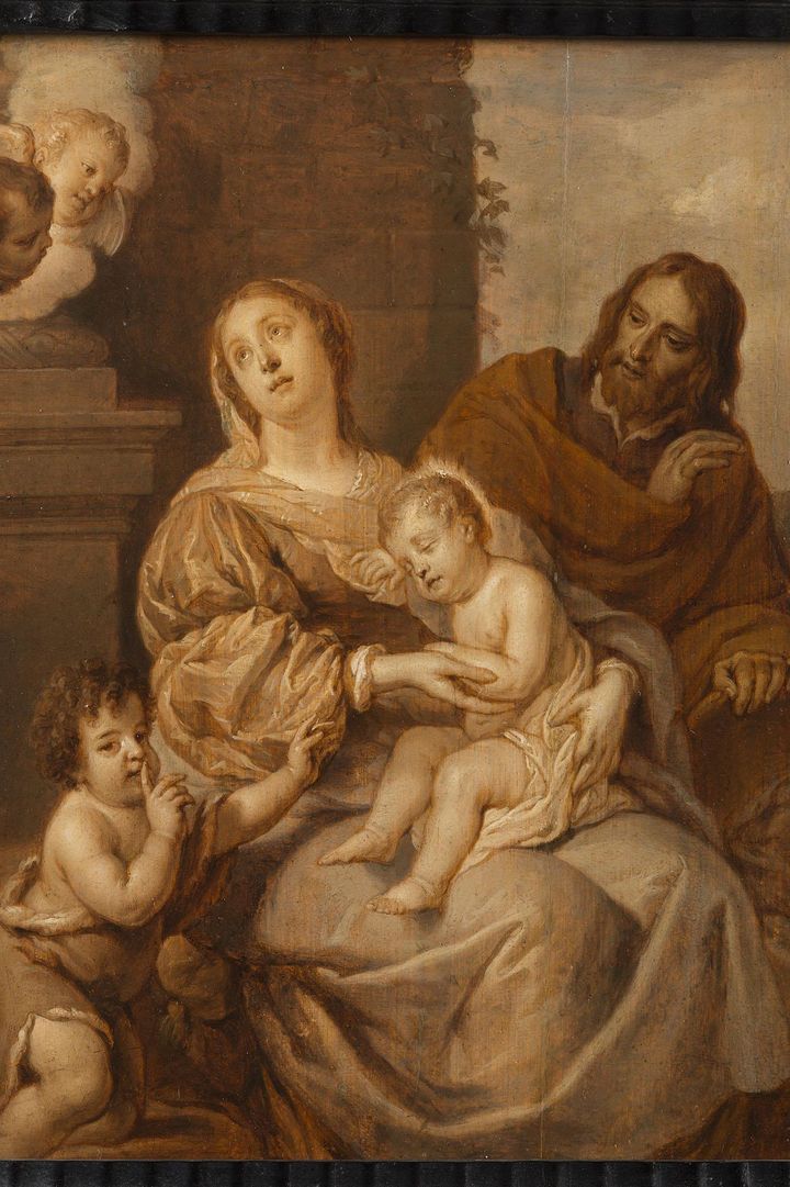 "La sainte famille avec Saint Jean-Baptiste", huile sur bois de Gaspar de Crayer 
 (The Phoebus Foundation)