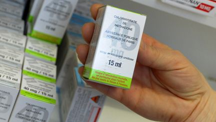 De la méthadone, un substitut à l'héroïne, dans une pharmacie d'Auxi-le-Château (Pas-de-Calais).&nbsp; (PASCAL BACHELET / AFP)