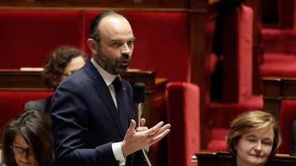 Le Premier ministre à l'Assemblée nationale le 16 janvier.&nbsp; (THOMAS SAMSON / AFP)