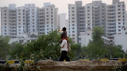 Une vue de Faridabad, à proximité de New Delhi (Inde) en avril 2015. (MONEY SHARMA / AFP)