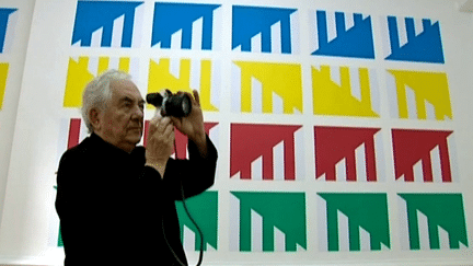 Daniel Buren "in situ" à la galerie Interface de Dijon.
 (France 3)